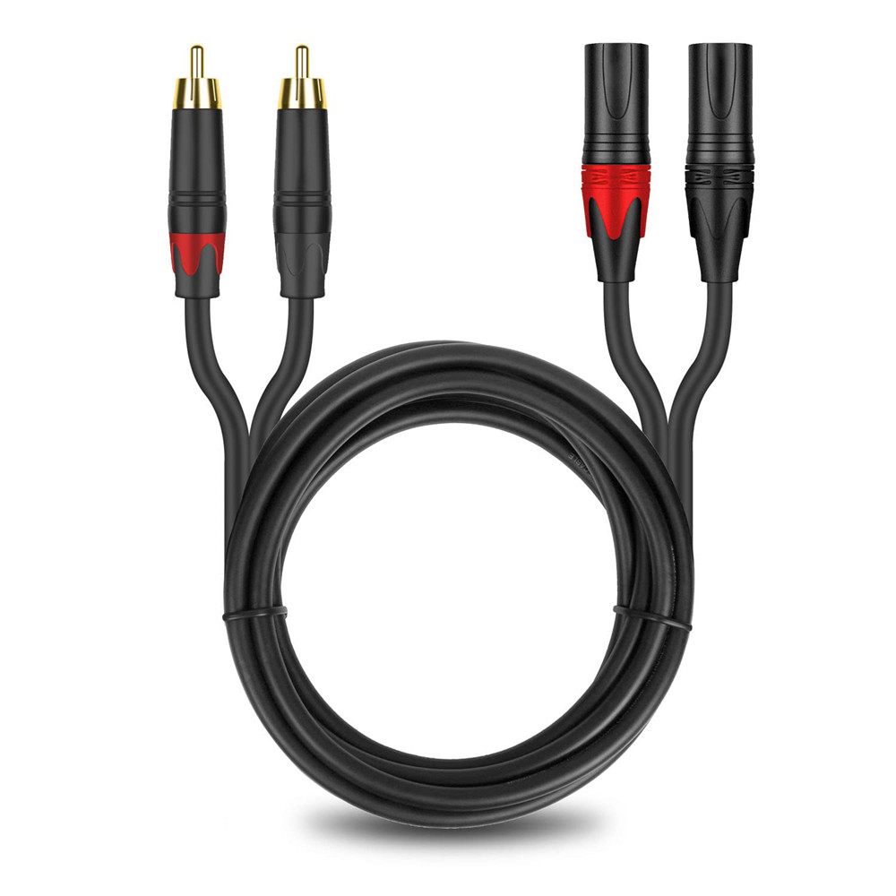 Audio Splitter Y - Dual Lotus 2RCA to Dual Male