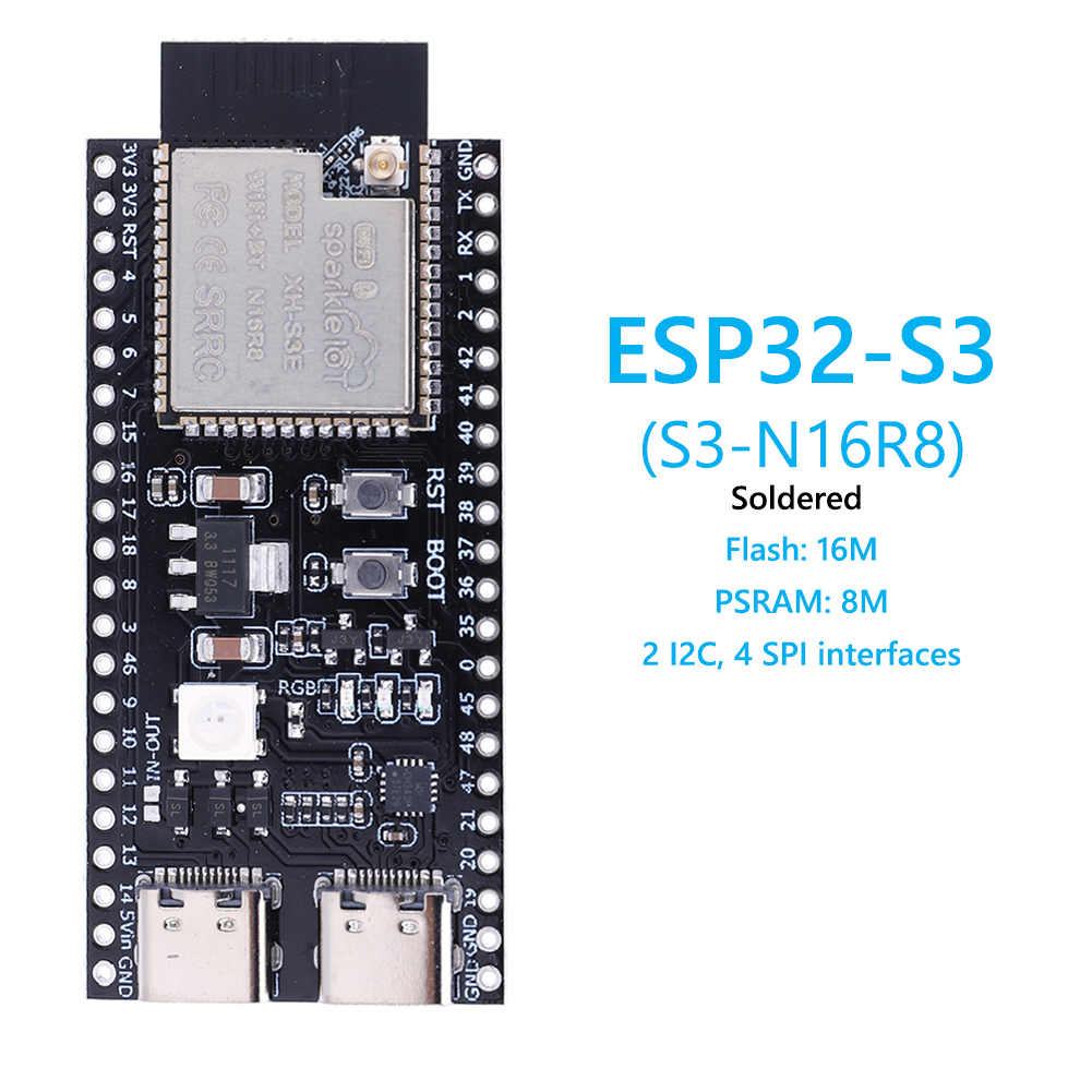 ESP32 S3 N16R8 N8R2 Dual Type- - Usb C Earphone 评论和价格