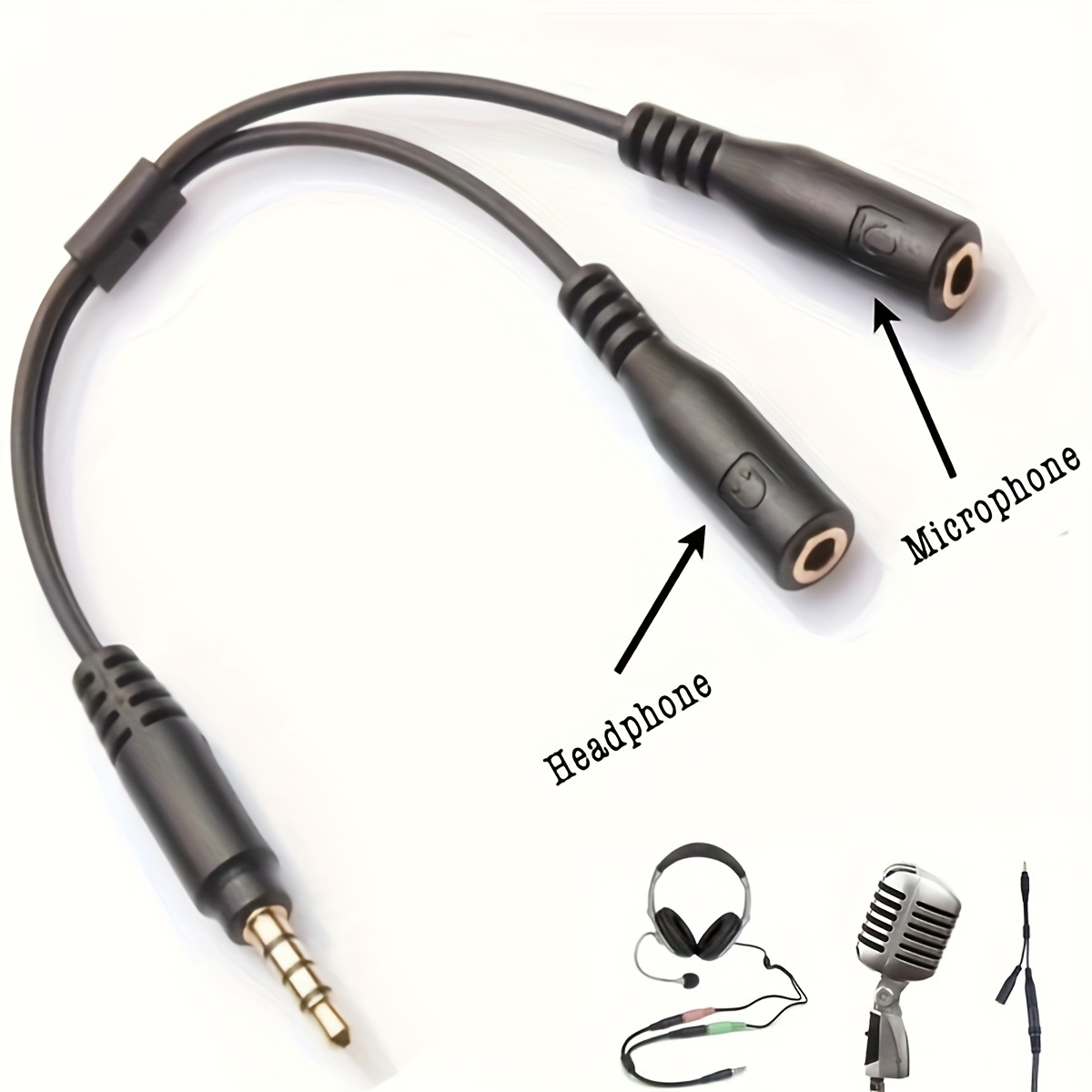 3.5mm Stereo Audio 1Male to 2  - Audio Splitter Y 评论和价格