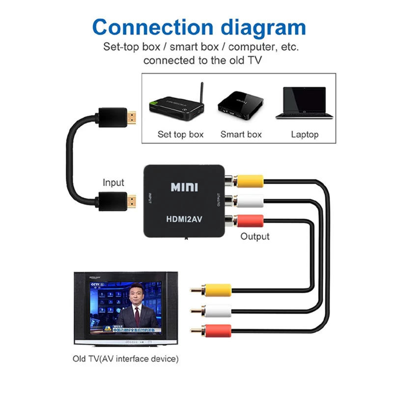HDMI-compatible to RCA Convert - Audio Splitter Y 评论和价格